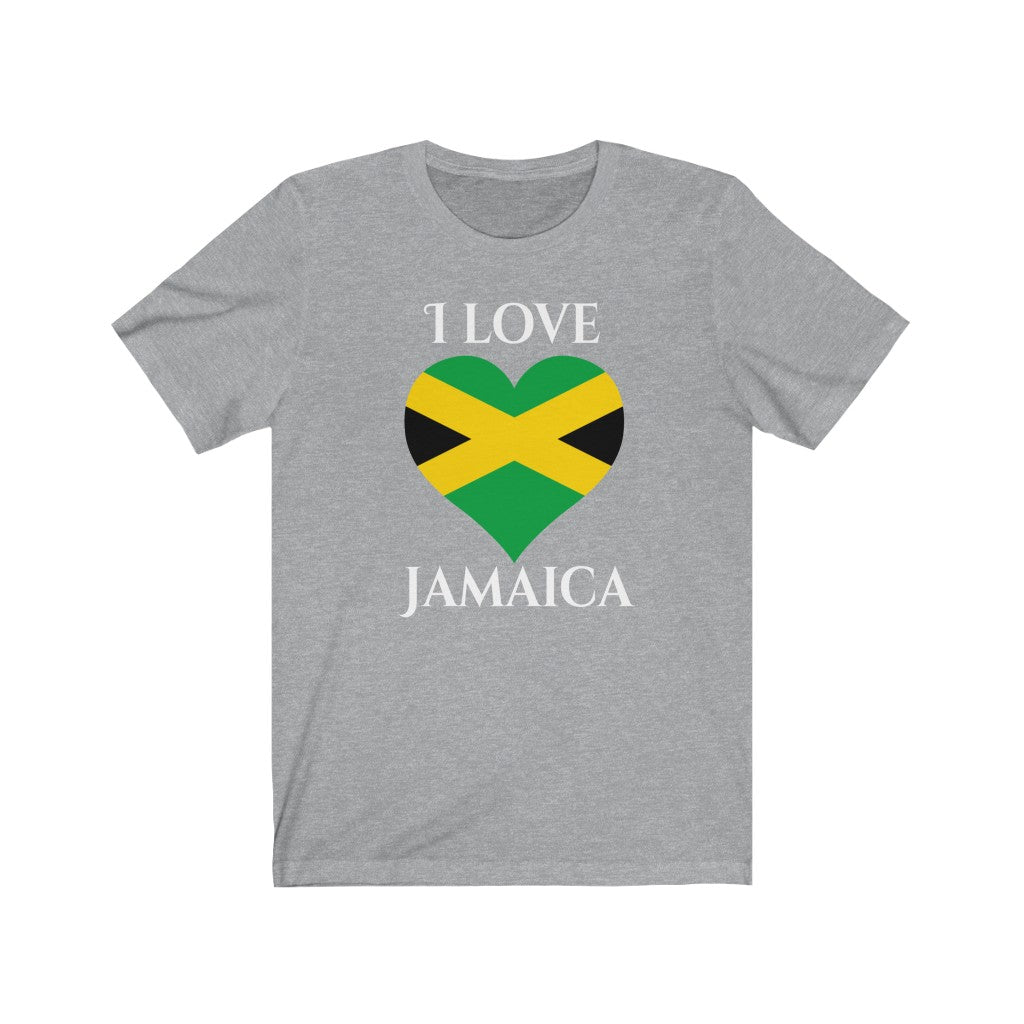 Jamaica Heart Flag Premium Tee 2 - Unisex