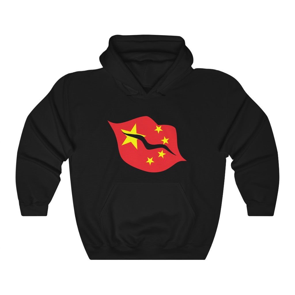 China Lips Flag Hoodie Sweatshirt - Unisex
