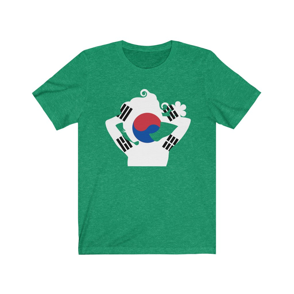 South Korea Lady Flag Premium Tee - Unisex