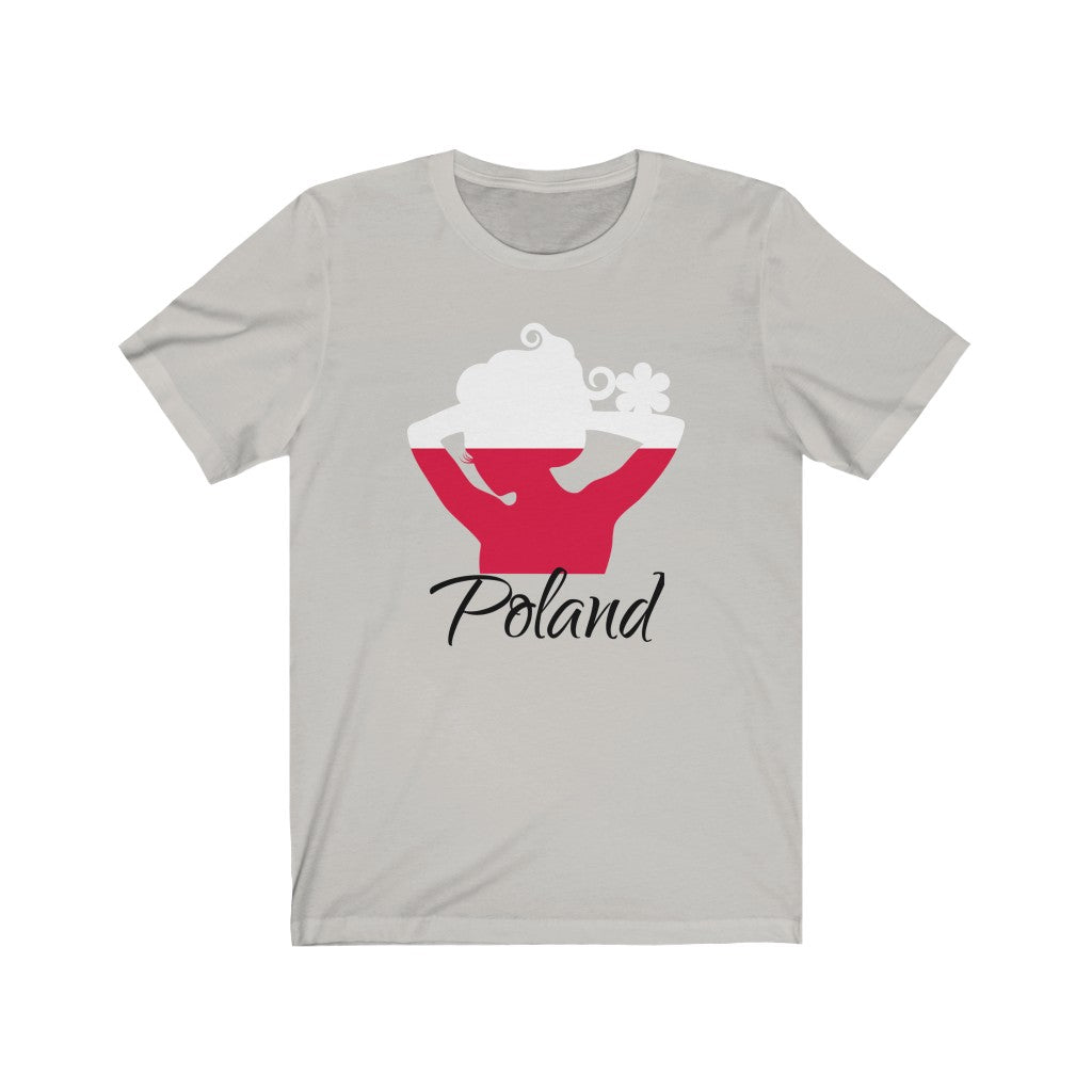 Poland Lady Flag Premium Tee 1 - Unisex