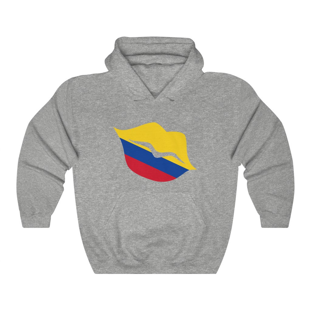Colombia Lips Flag Hoodie Sweatshirt - Unisex