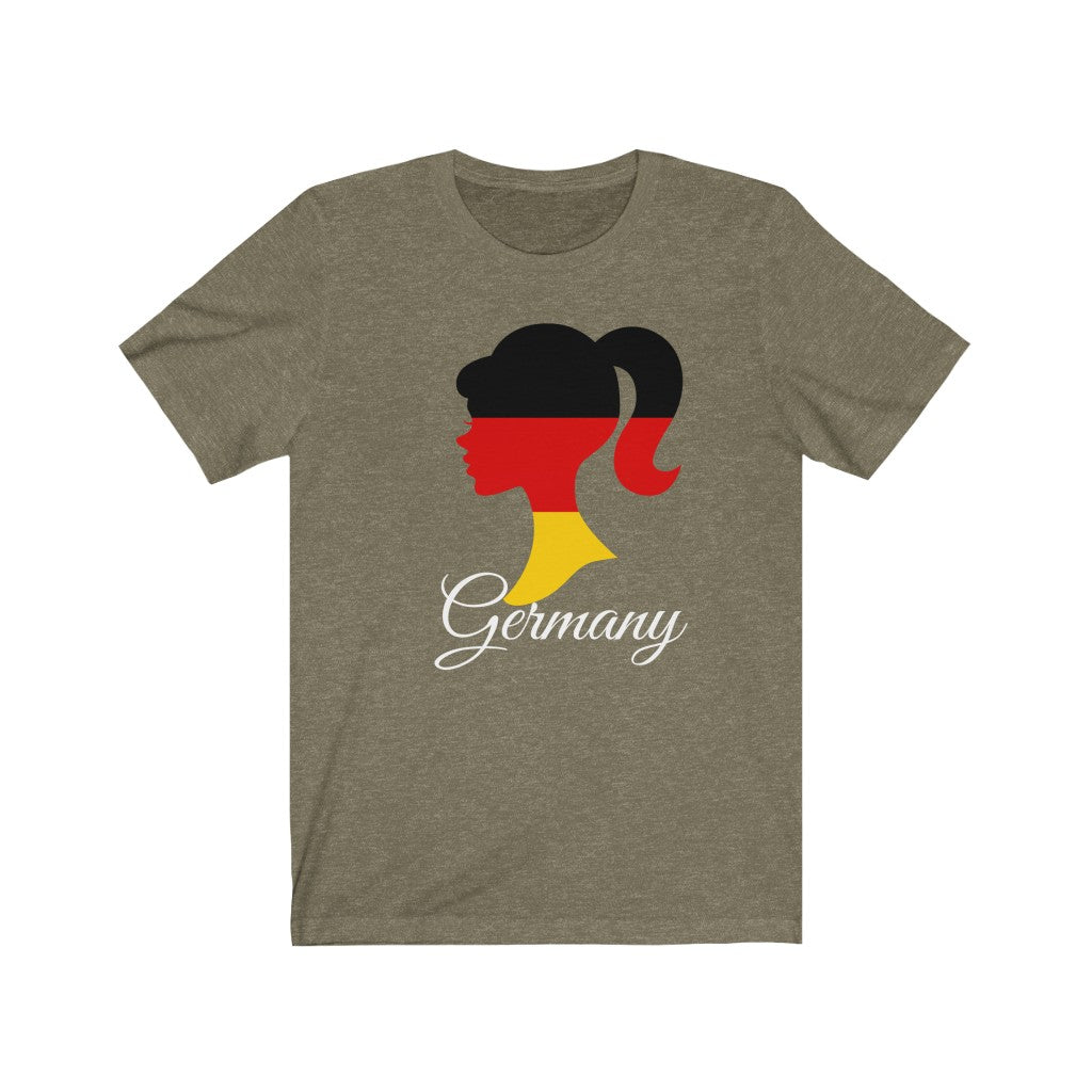 Germany Girl Flag Premium Tee 2 - Unisex