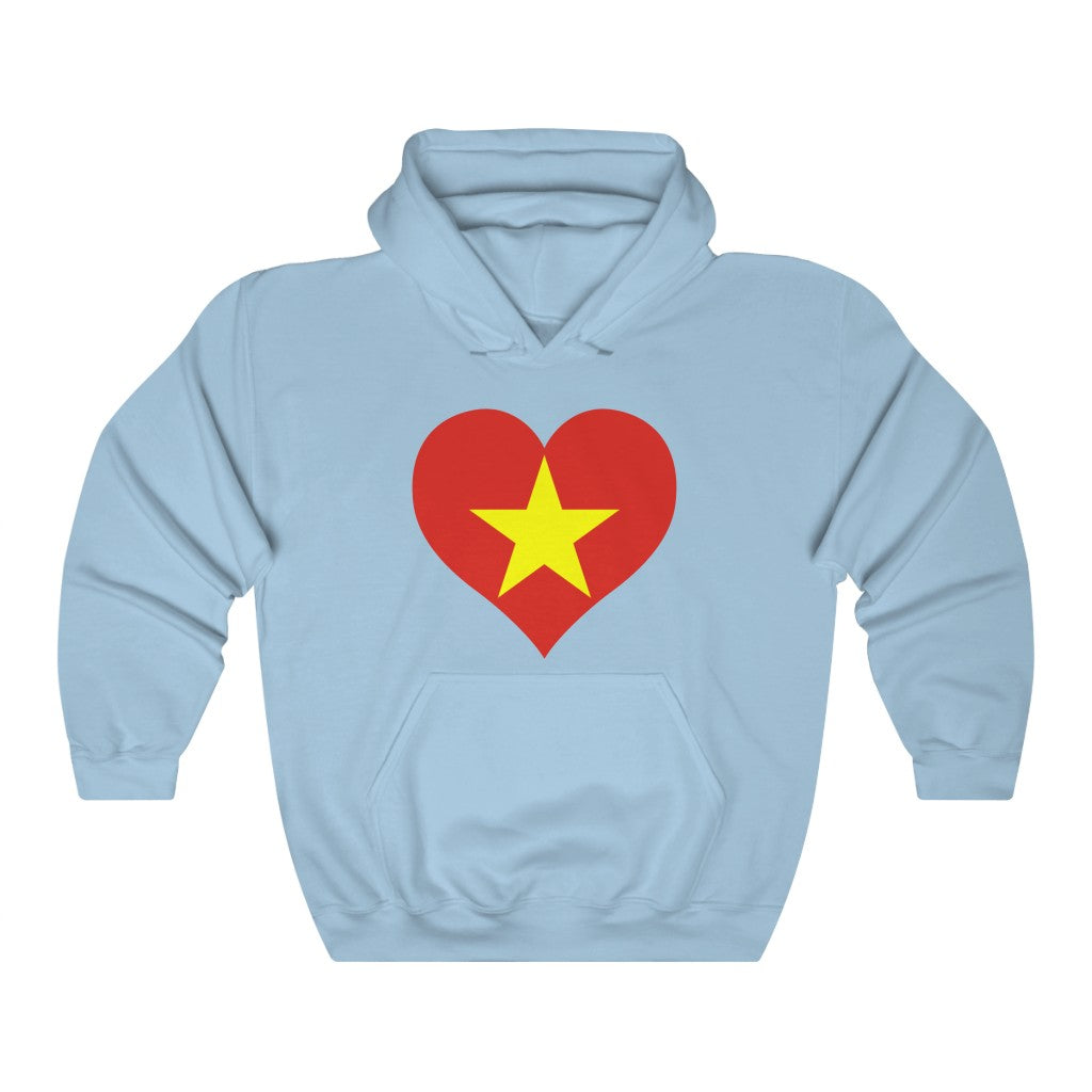 Vietnam Heart Flag Hoodie Sweatshirt - Unisex