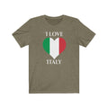 Italy Heart Flag Premium Tee 2 - Unisex