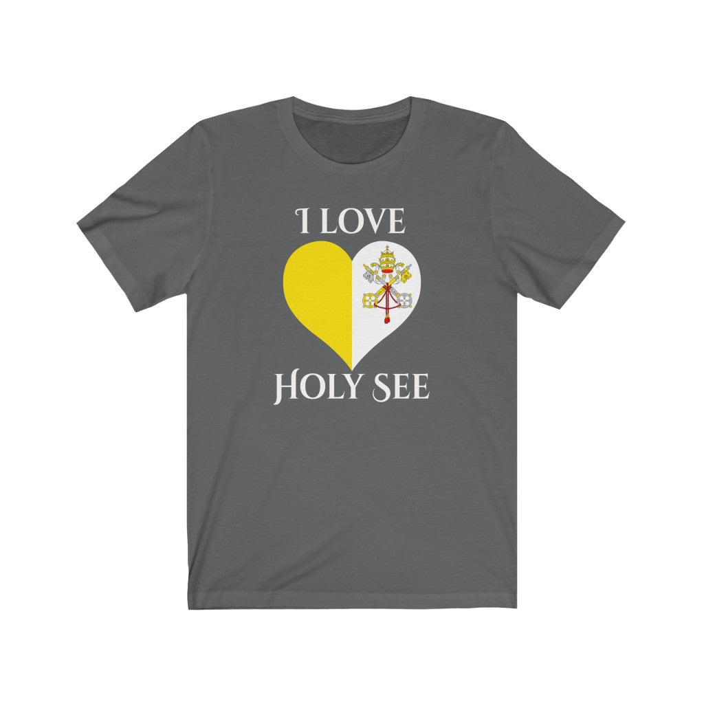 Holy See Heart Flag Premium Tee 2 - Unisex
