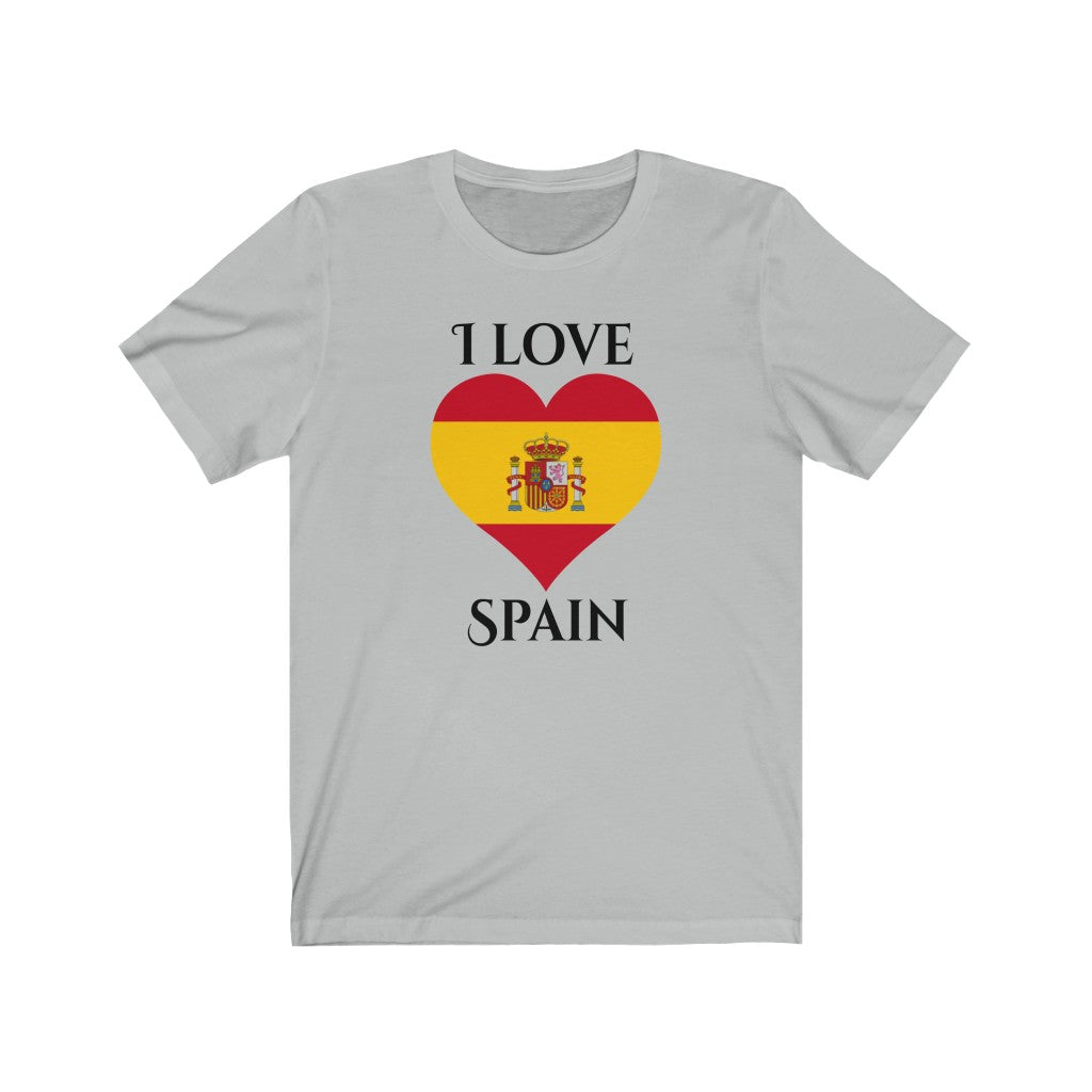 Spain Heart Flag Premium Tee 1 - Unisex