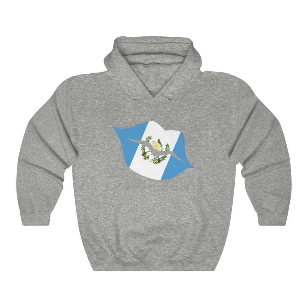 Guatemala Lips Flag Hoodie Sweatshirt - Unisex