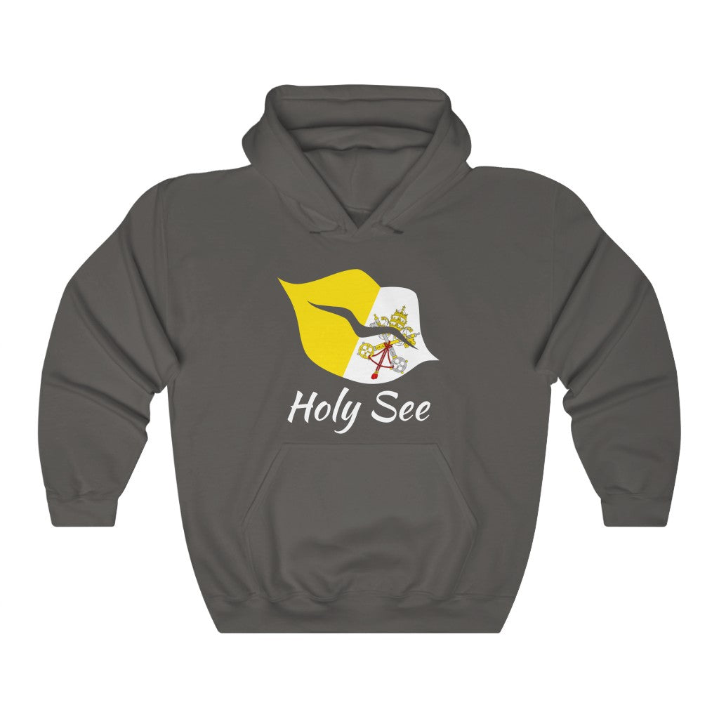 Holy See Lips Flag Hoodie Sweatshirt 2 - Unisex