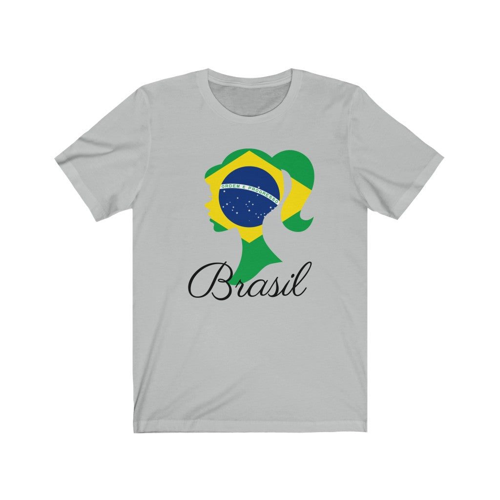 Brazil (Brasil) Girl Flag Premium Tee 1 - Unisex