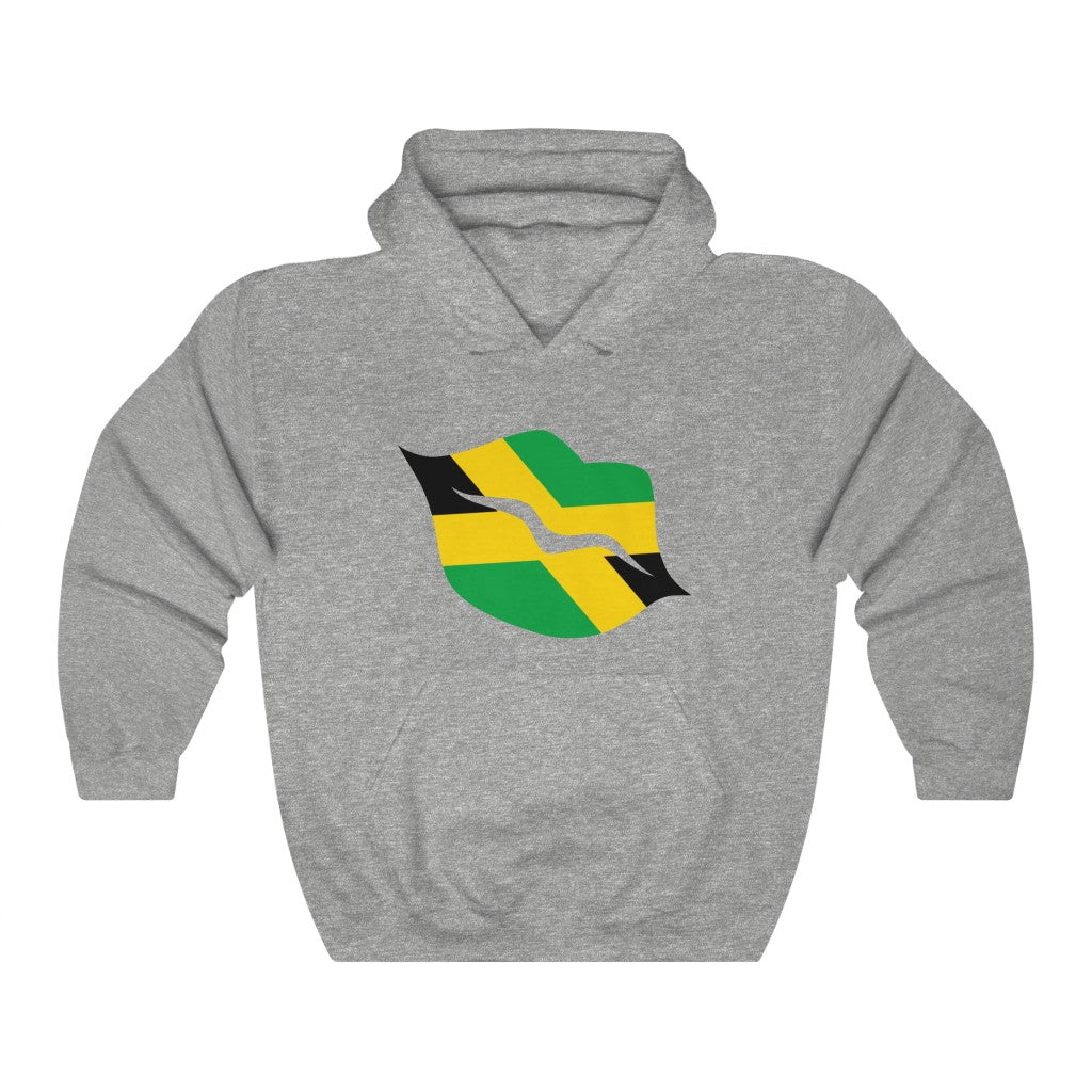 Jamaica Lips Flag Hoodie Sweatshirt - Unisex