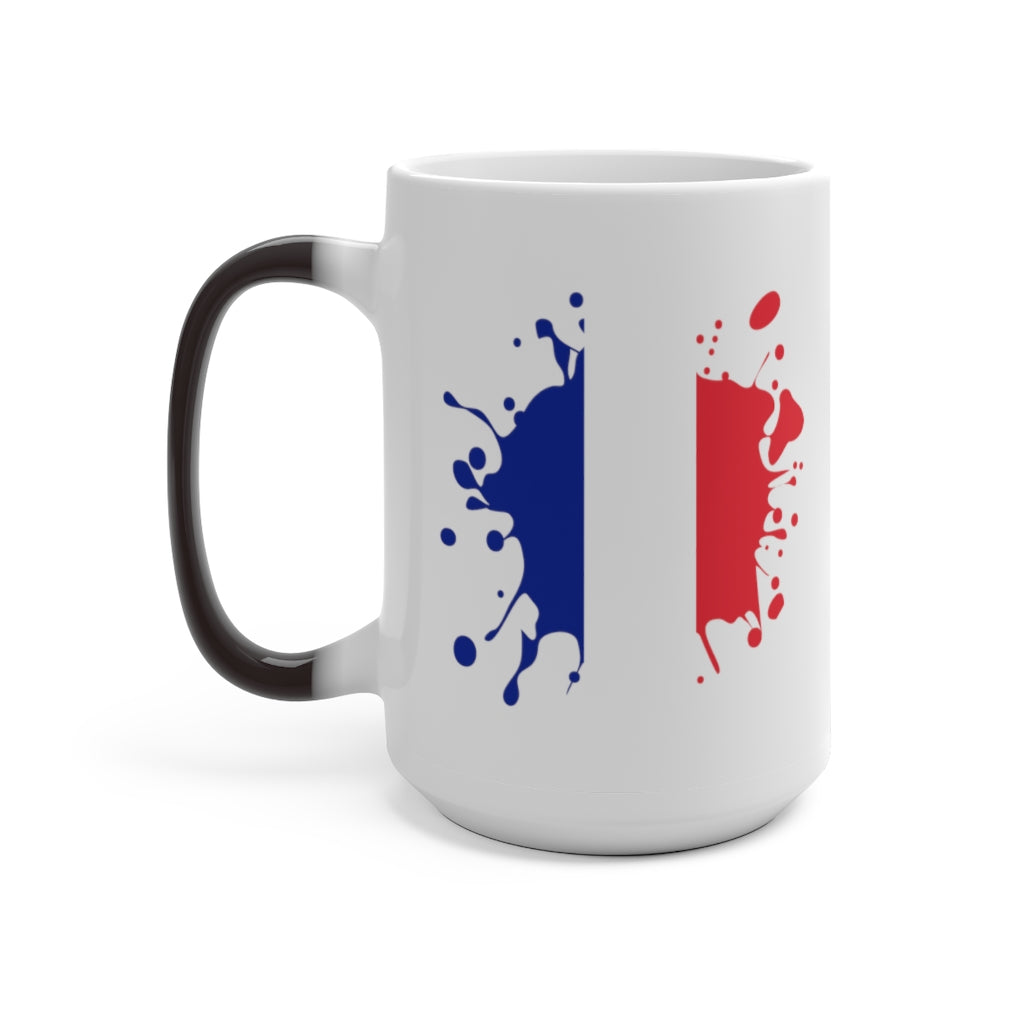 France Splat Color Changing Mug