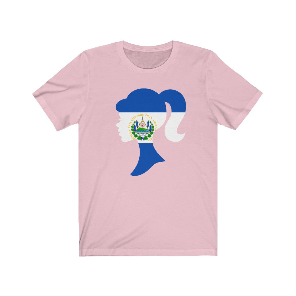 El Salvador Girl Flag Premium Tee - Unisex