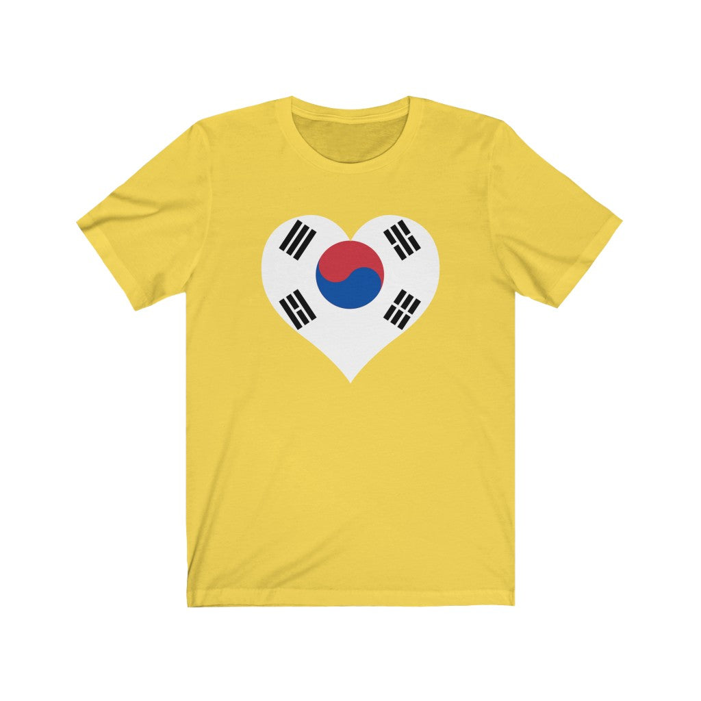 South Korea Heart Flag Premium Tee - Unisex