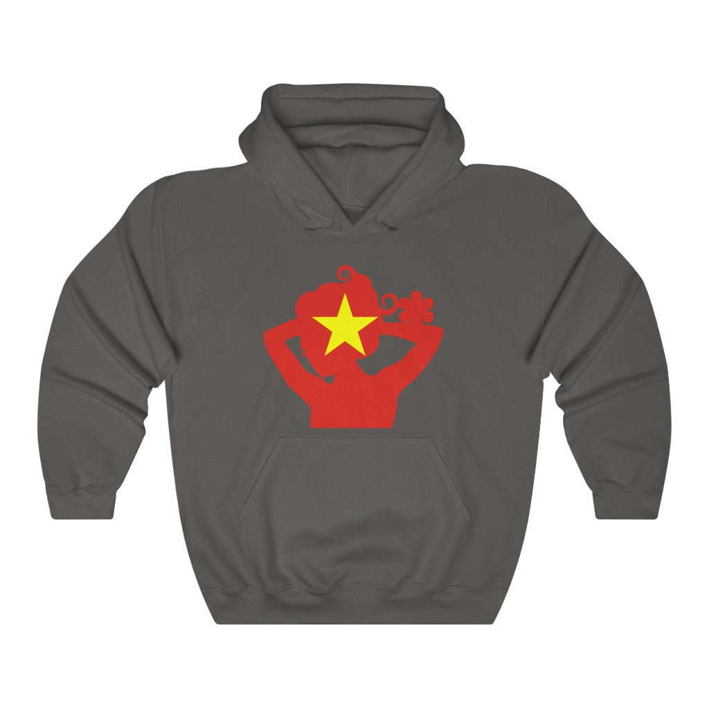 Vietnam Lady Flag Hoodie Sweatshirt - Unisex
