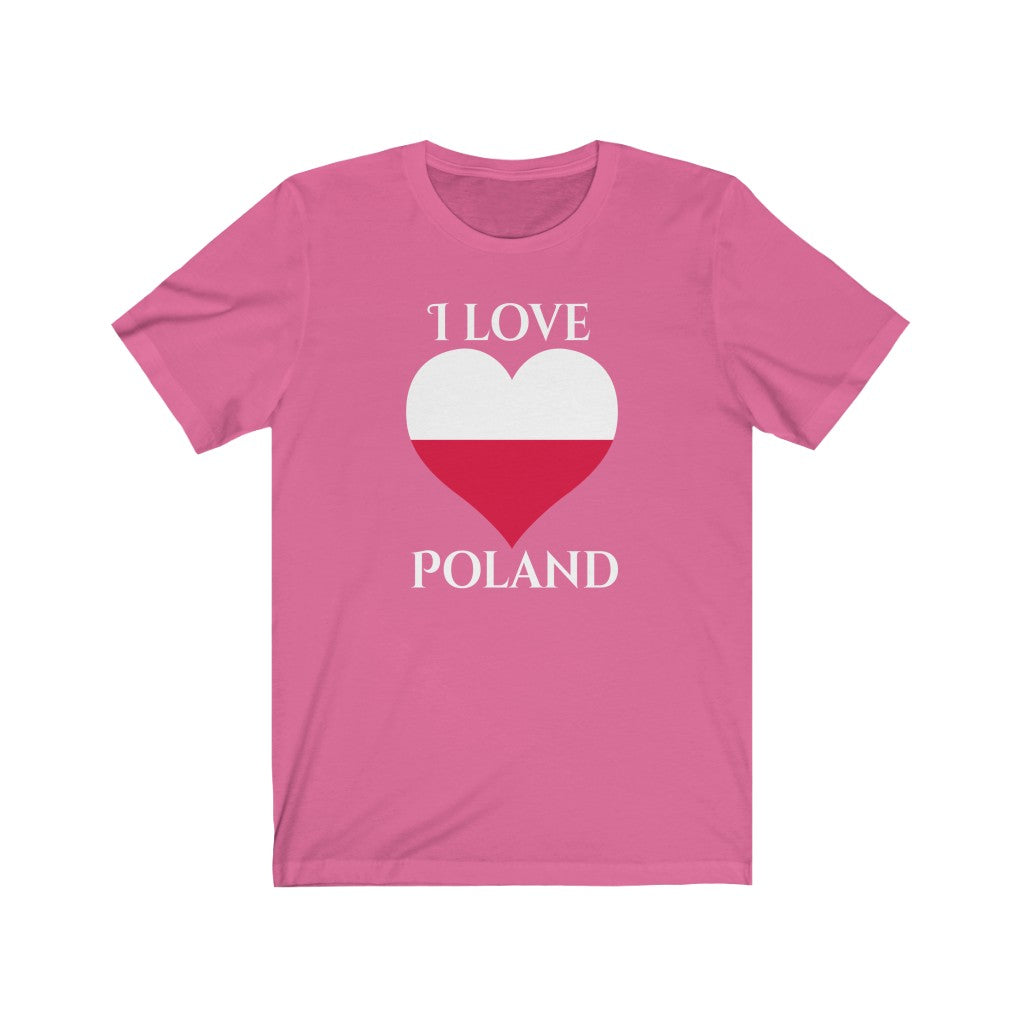 Poland Heart Flag Premium Tee 2 - Unisex