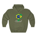 Brazil (Brasil) Girl Flag Hoodie Sweatshirt 2 - Unisex