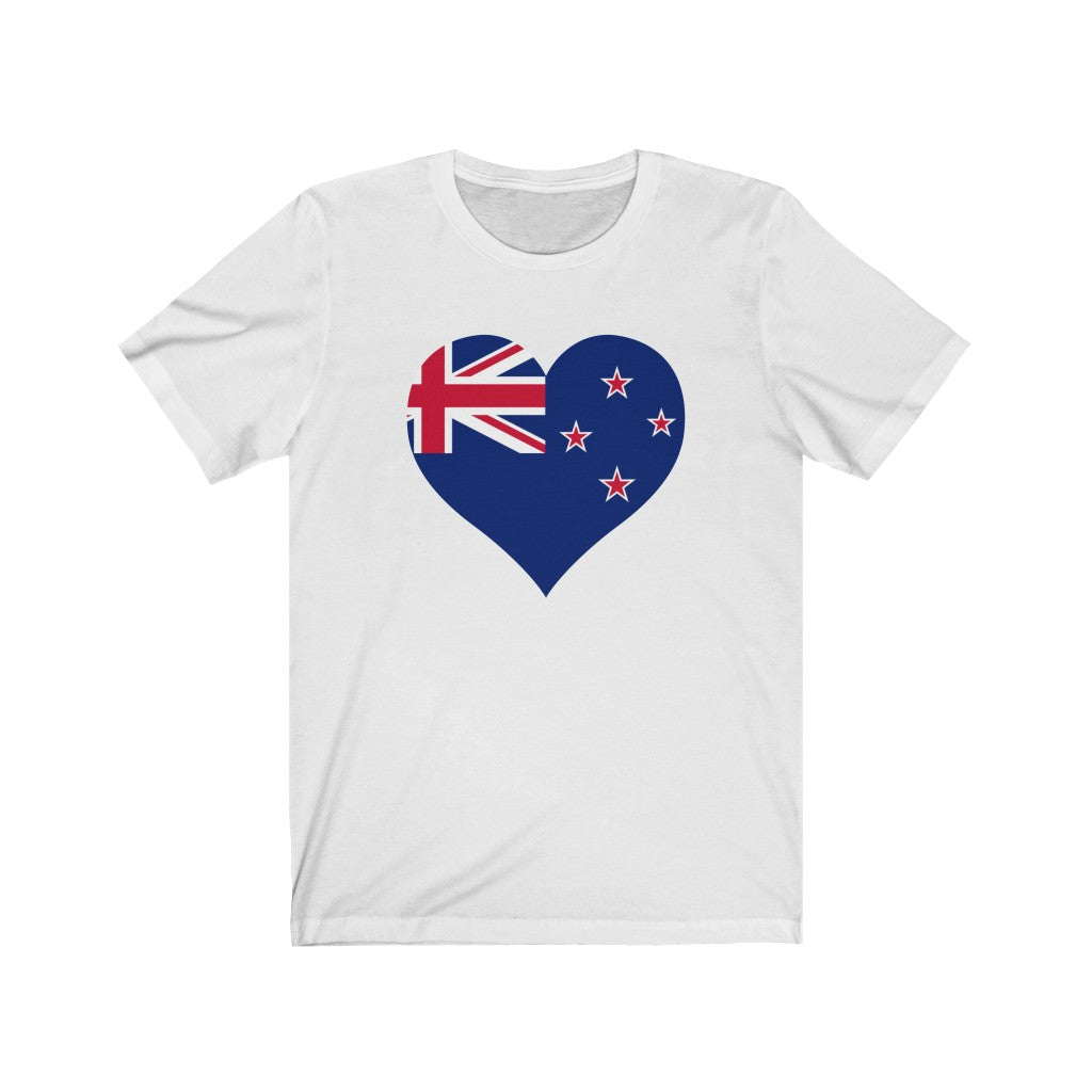 New Zealand Heart Flag Premium Tee - Unisex