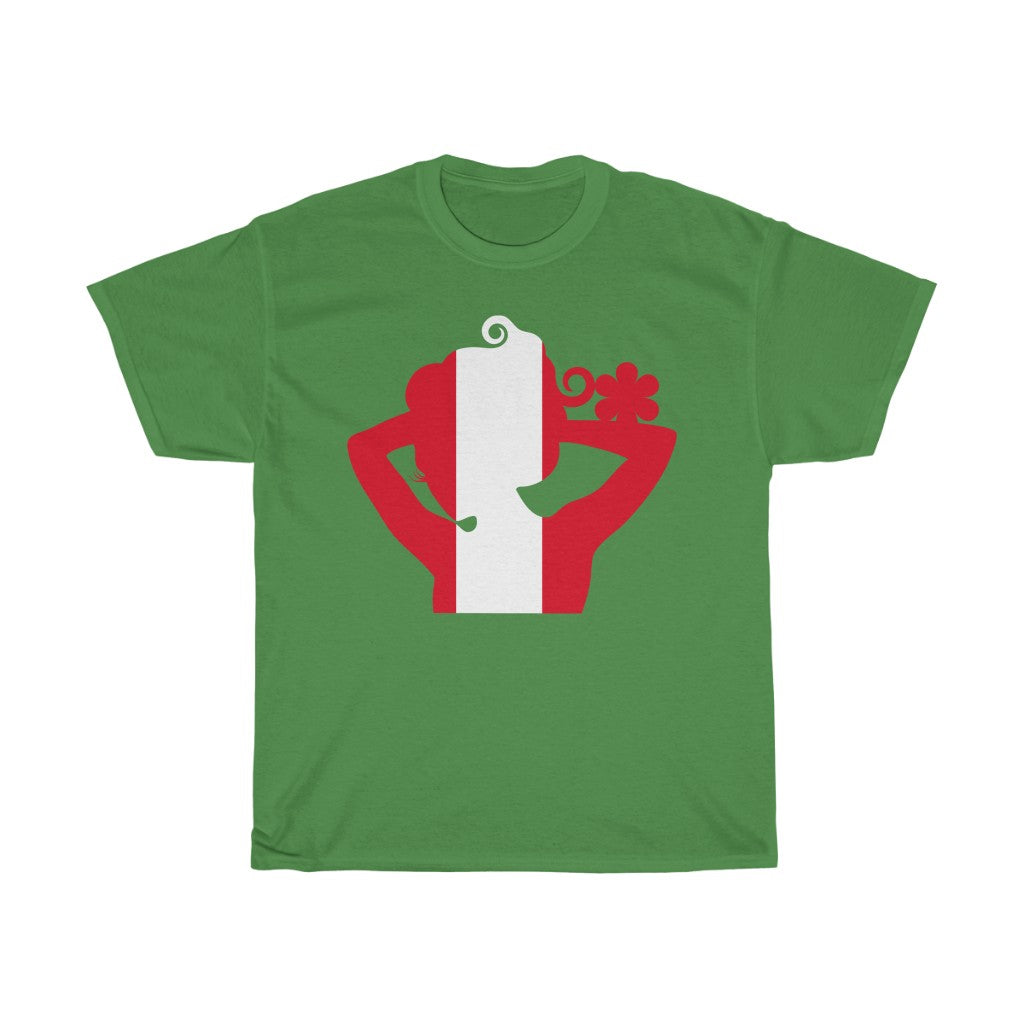 Peru Lady Flag Standard Tee - Unisex