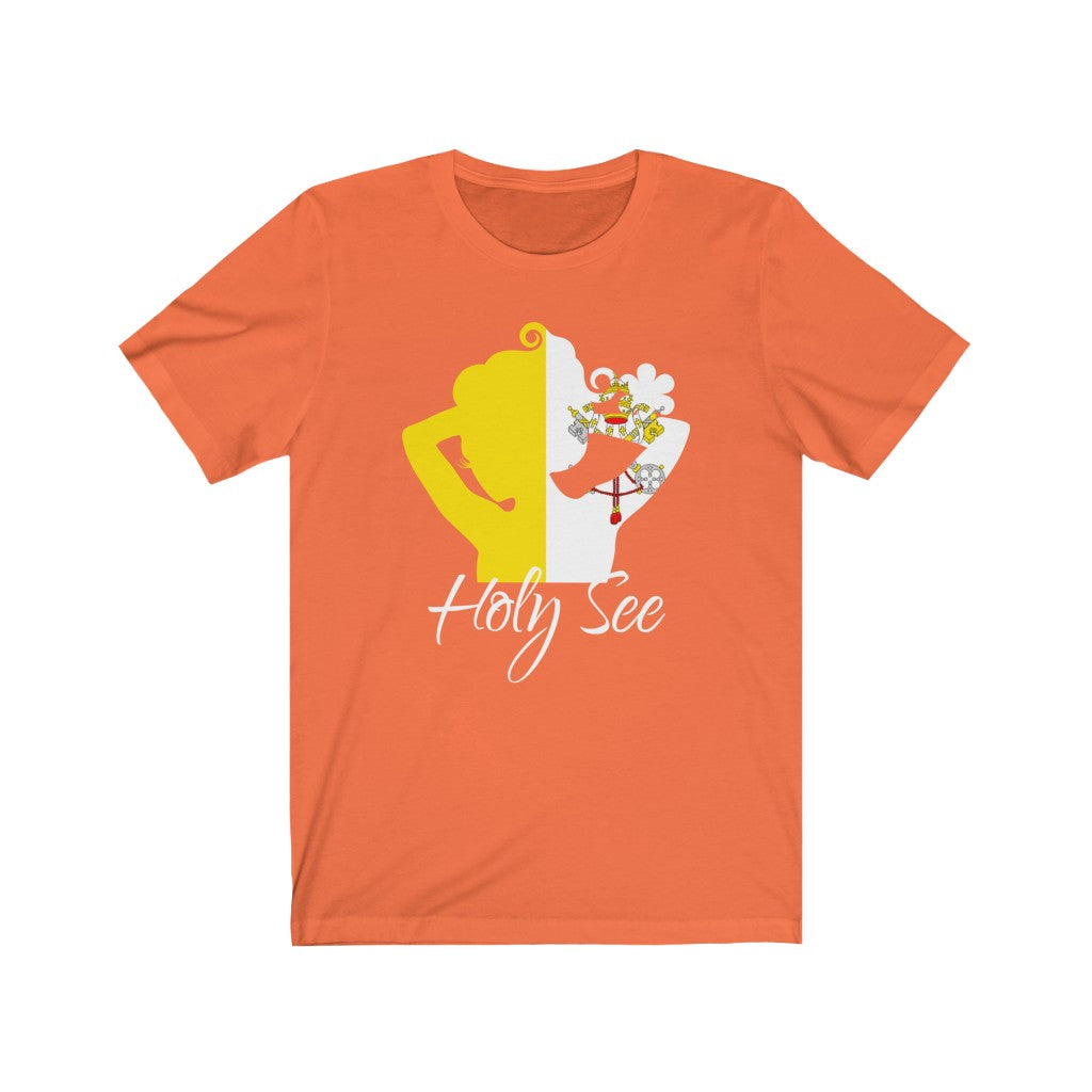 Holy See Lady Flag Premium Tee 2 - Unisex