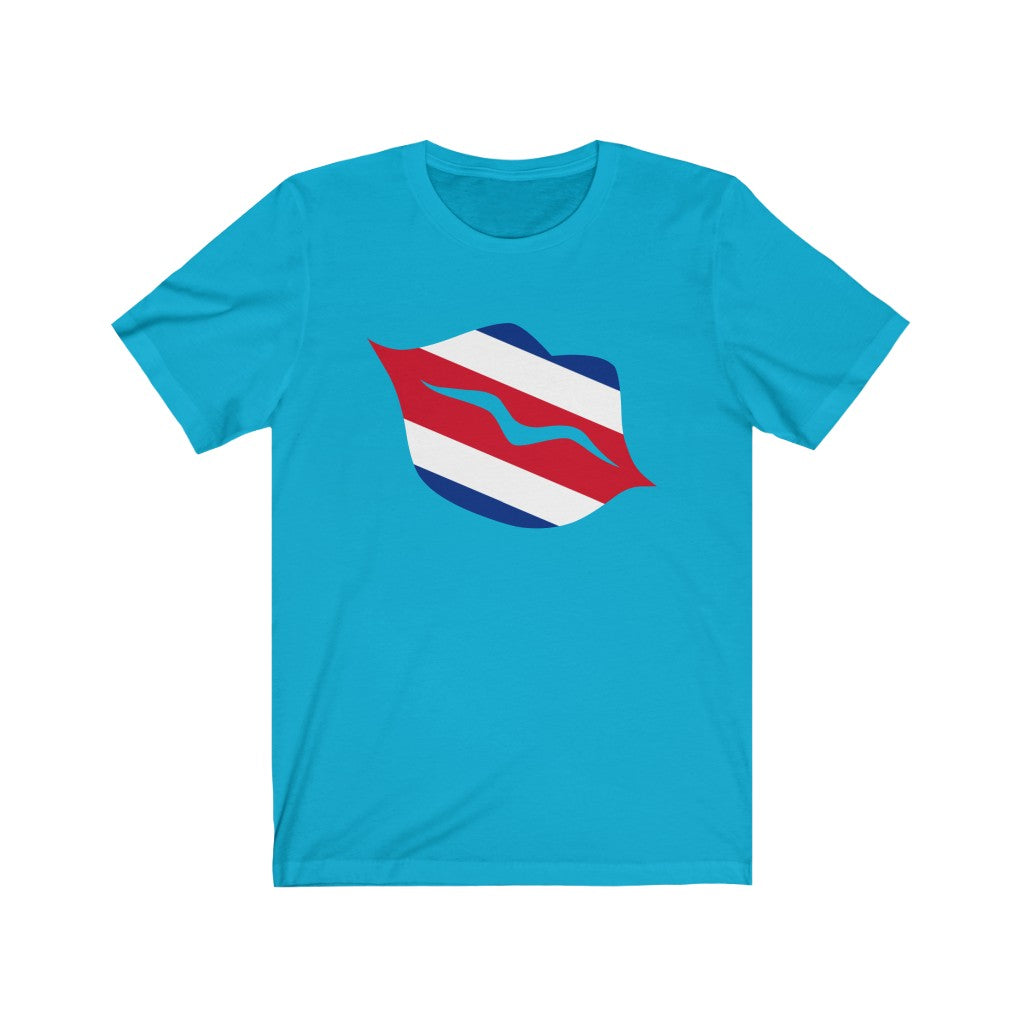Costa Rica Lips Flag Premium Tee - Unisex