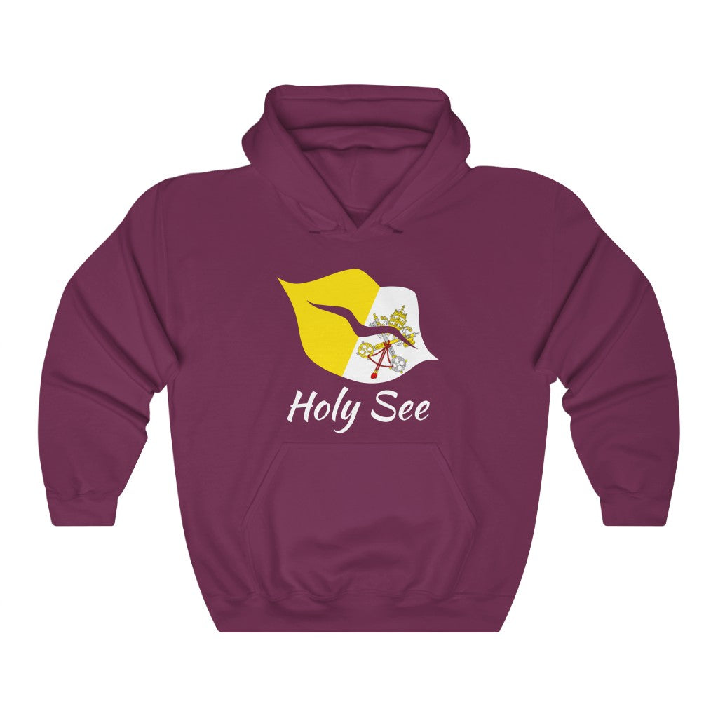 Holy See Lips Flag Hoodie Sweatshirt 2 - Unisex