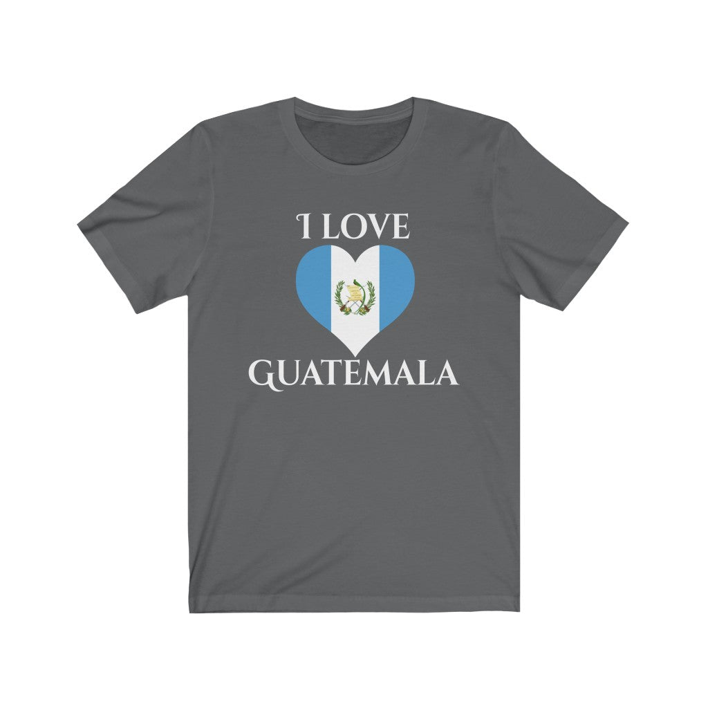 Guatemala Heart Flag Premium Tee 2 - Unisex