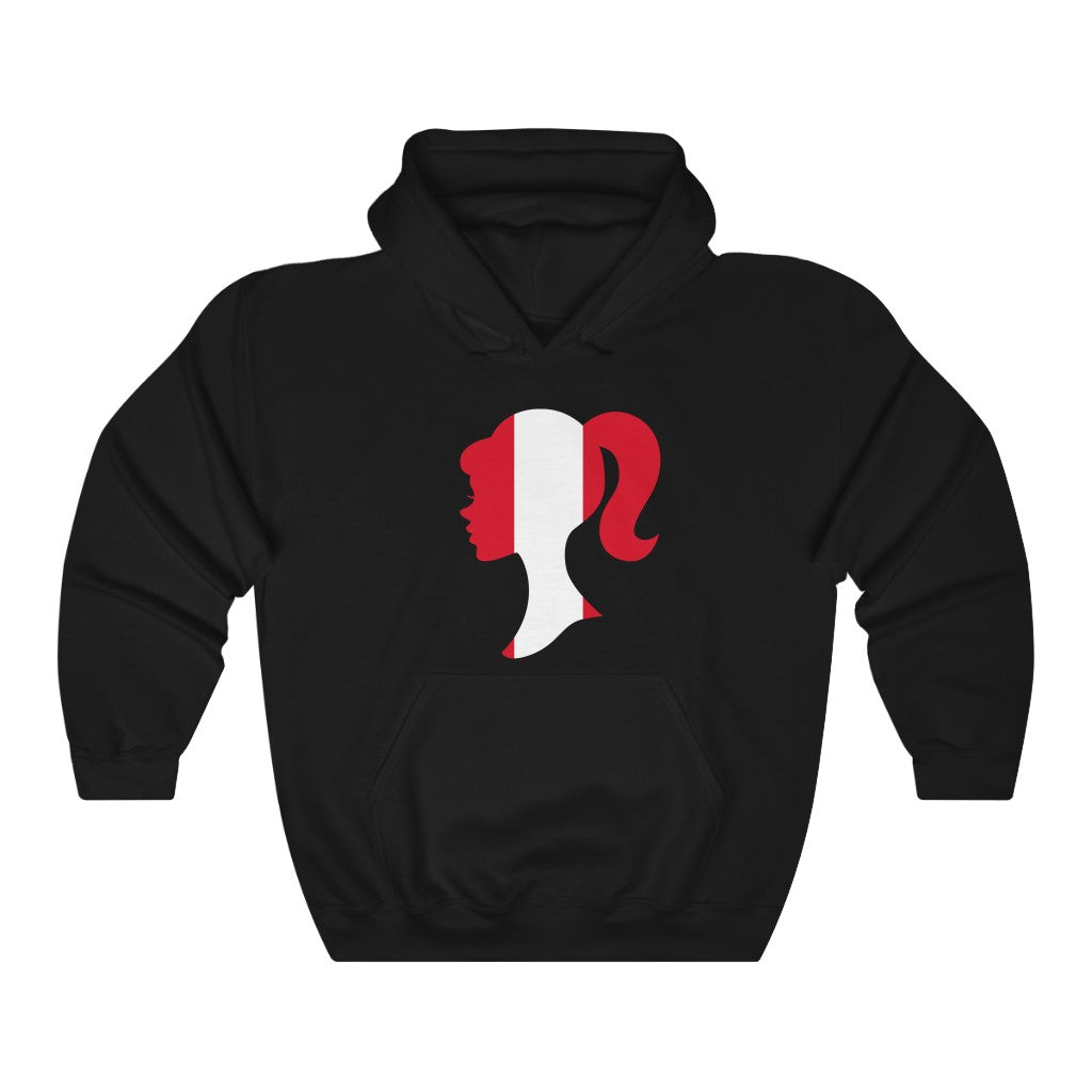 Peru Girl Flag Hoodie Sweatshirt - Unisex