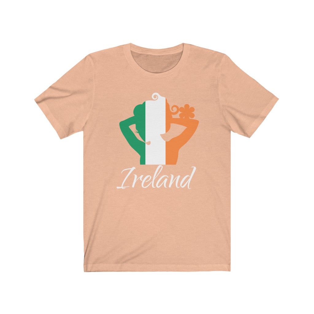 Ireland Lady Flag Premium Tee 2 - Unisex