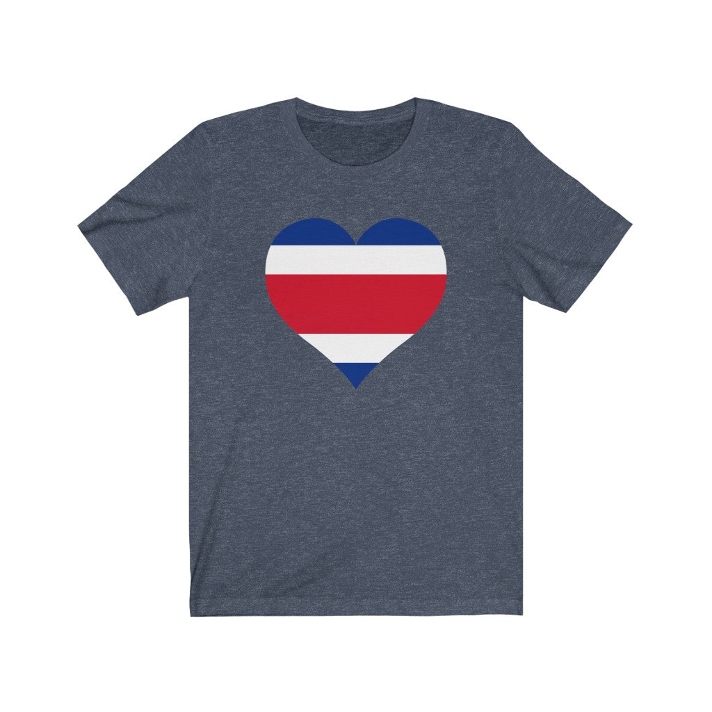 Costa Rica Heart Flag Premium Tee - Unisex
