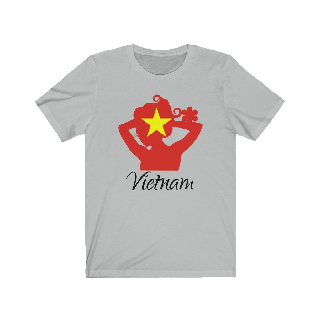 Vietnam Lady Flag Premium Tee 1 - Unisex