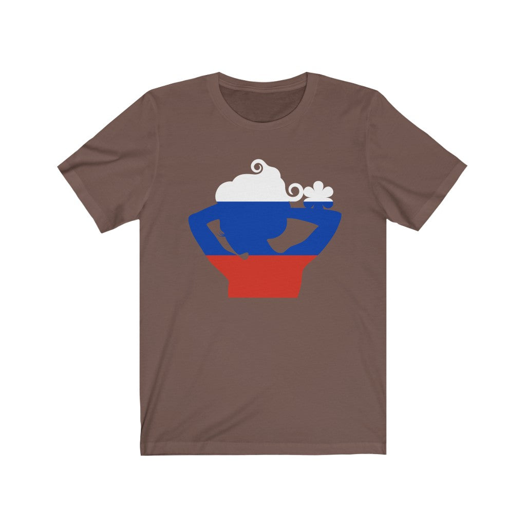 Russia Lady Flag Premium Tee - Unisex