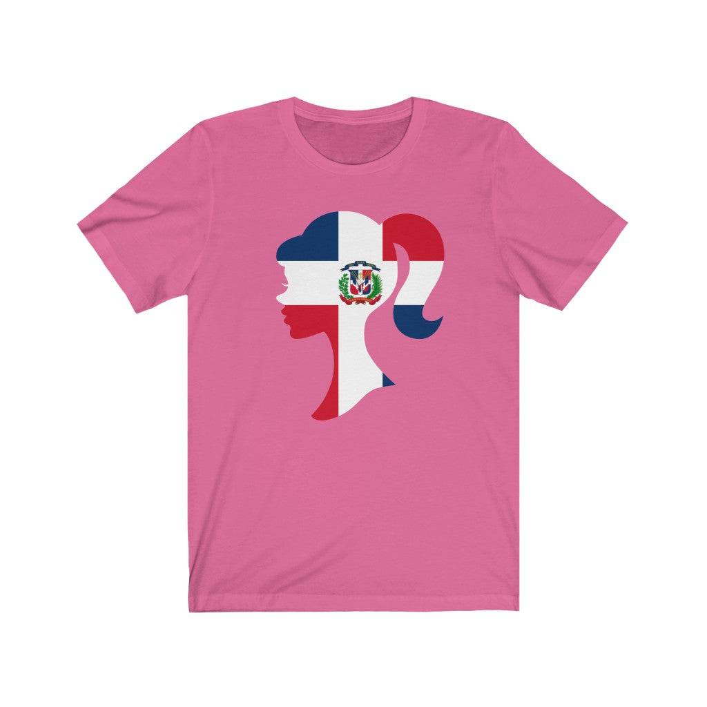 Dominican Republic Girl Flag Premium Tee - Unisex
