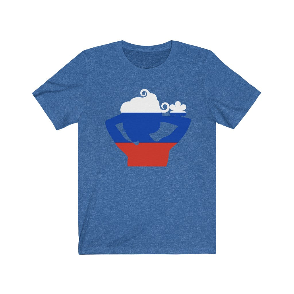 Russia Lady Flag Premium Tee - Unisex