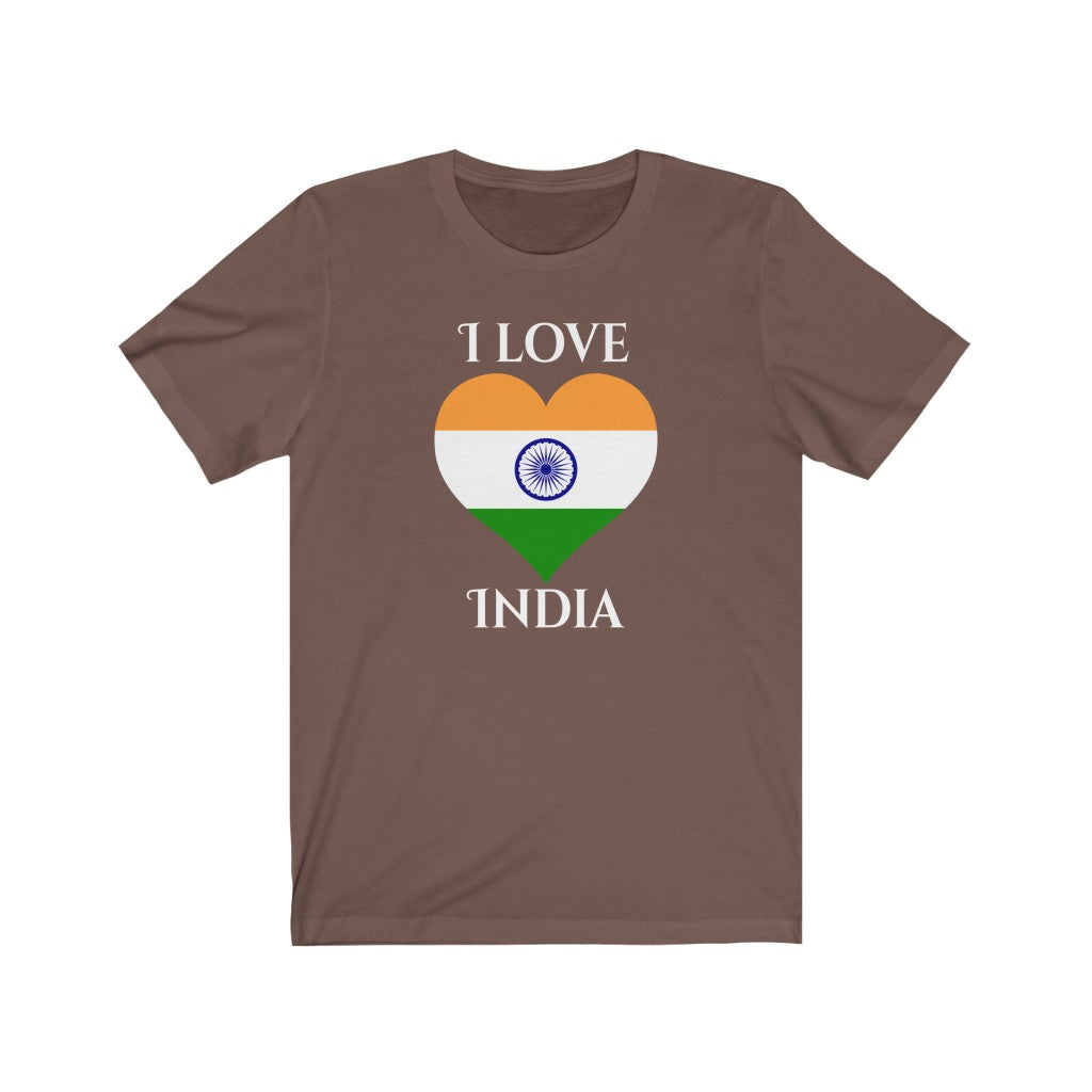India Heart Flag Premium Tee 2 - Unisex