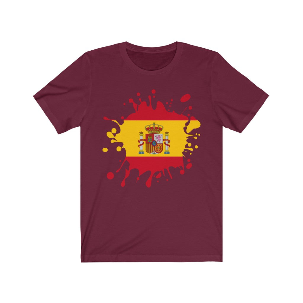 Spain Splat Flag Premium Tee - Unisex