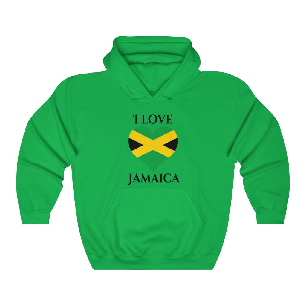 Jamaica Heart Flag Hoodie Sweatshirt 1 - Unisex