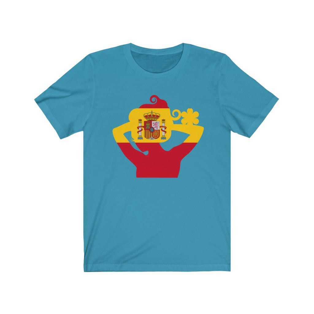 Spain Lady Flag Premium Tee - Unisex