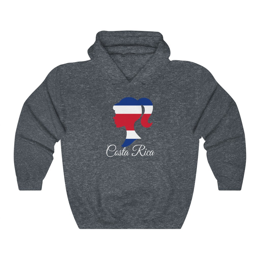 Costa Rica Girl Flag Hoodie Sweatshirt 2 - Unisex