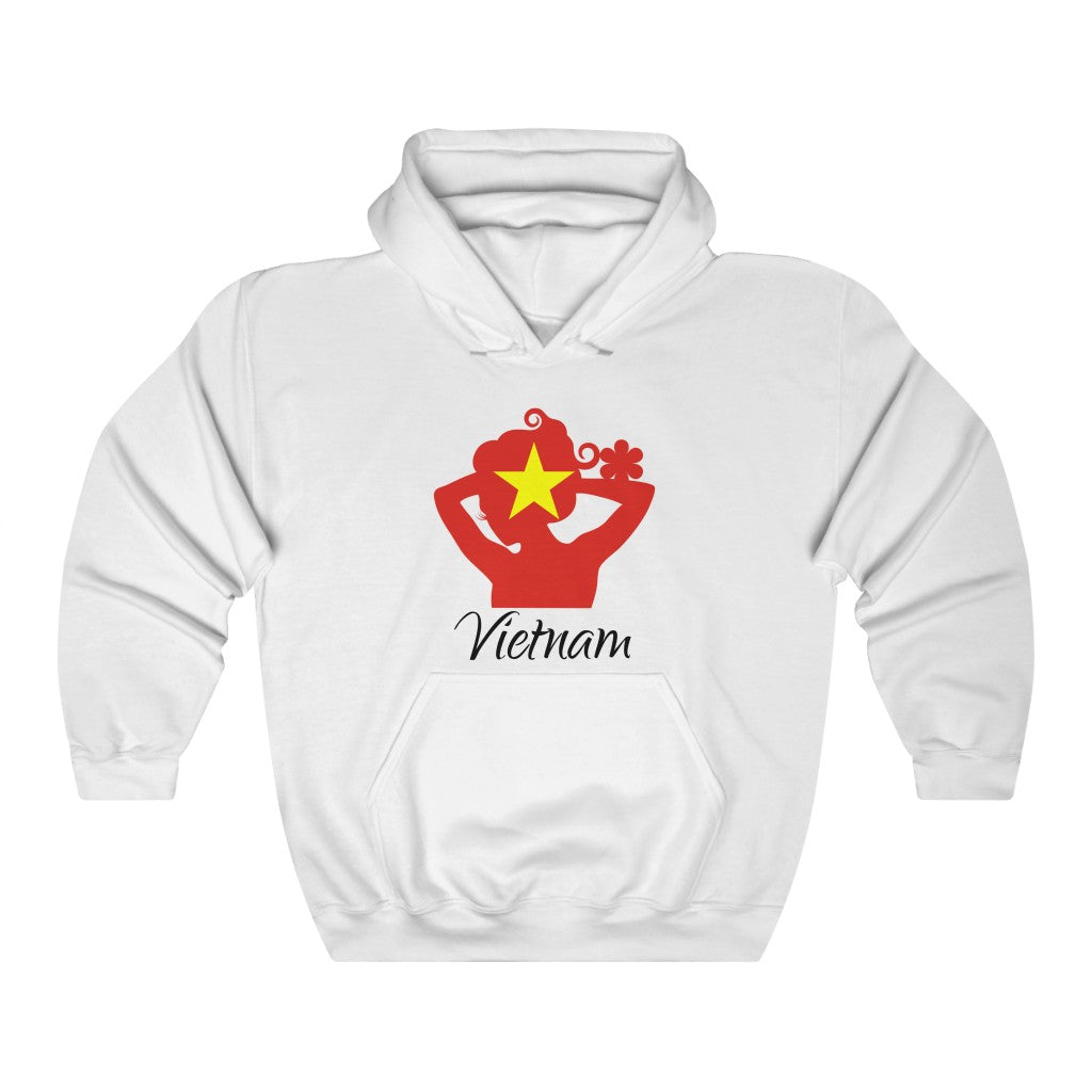 Vietnam Lady Flag Hoodie Sweatshirt 1 - Unisex