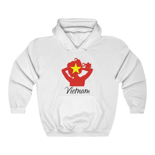 Vietnam Lady Flag Hoodie Sweatshirt 1 - Unisex