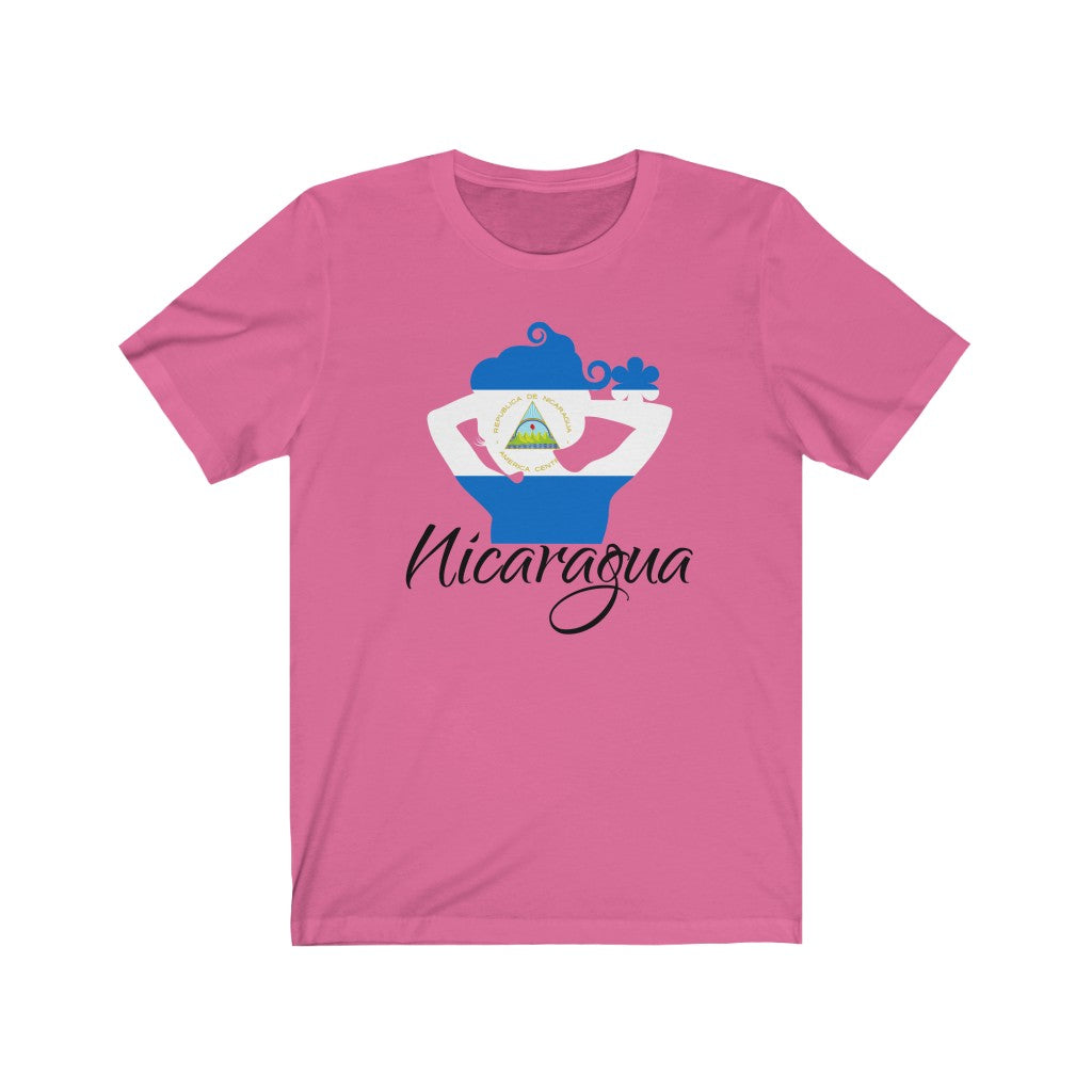 Nicaragua Lady Flag Premium Tee 1 - Unisex