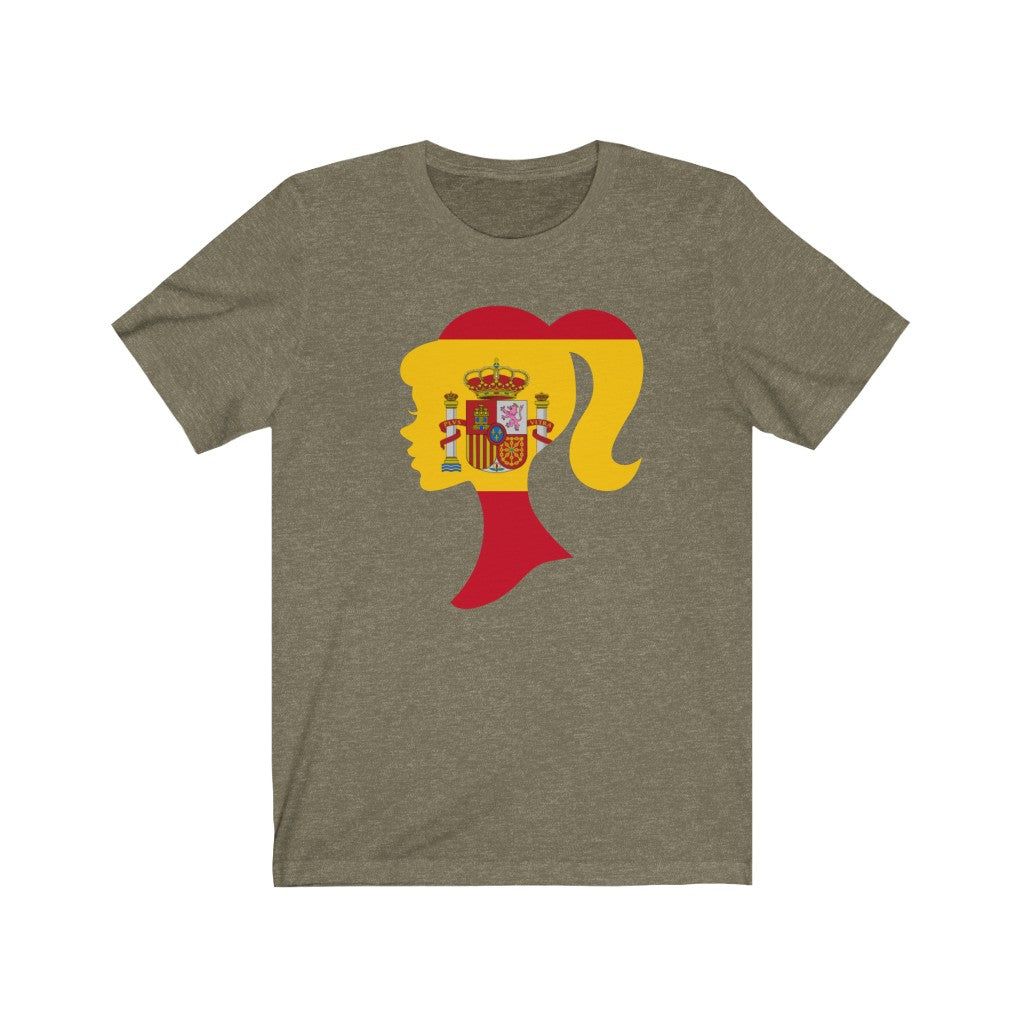 Spain Girl Flag Premium Tee - Unisex