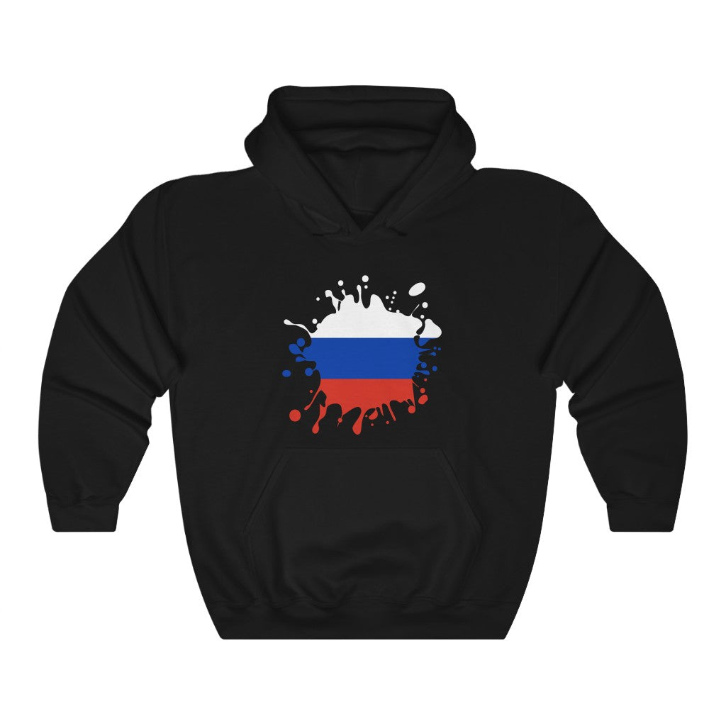 Russia Splat Flag Hoodie Sweatshirt - Unisex