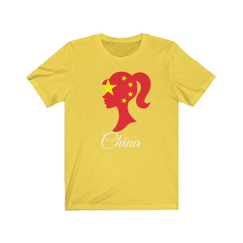 China Girl Flag Premium Tee 2 - Unisex