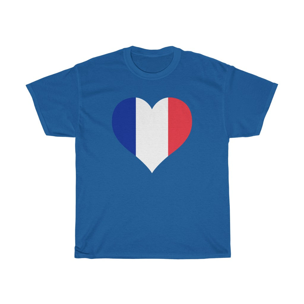 France Heart Flag Standard Tee - Unisex