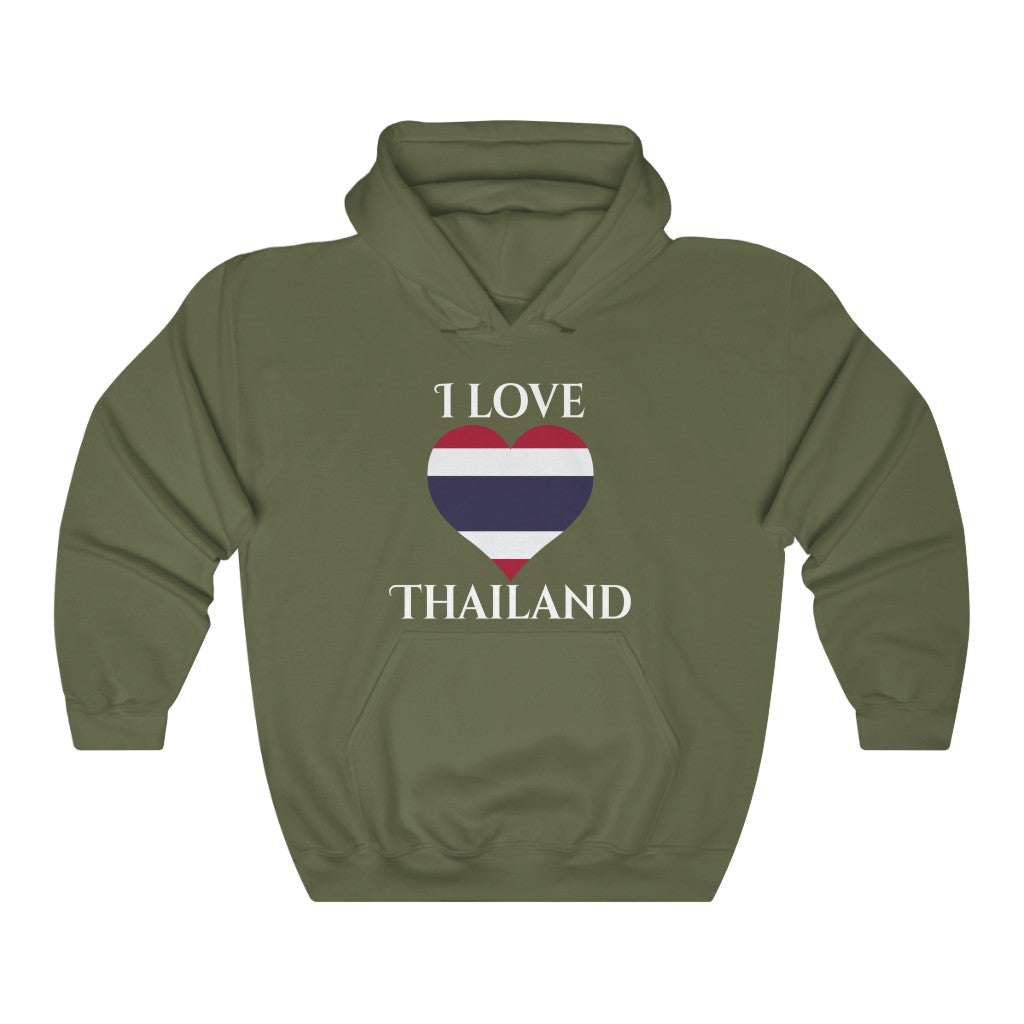 Thailand Heart Flag Hoodie Sweatshirt 2 - Unisex