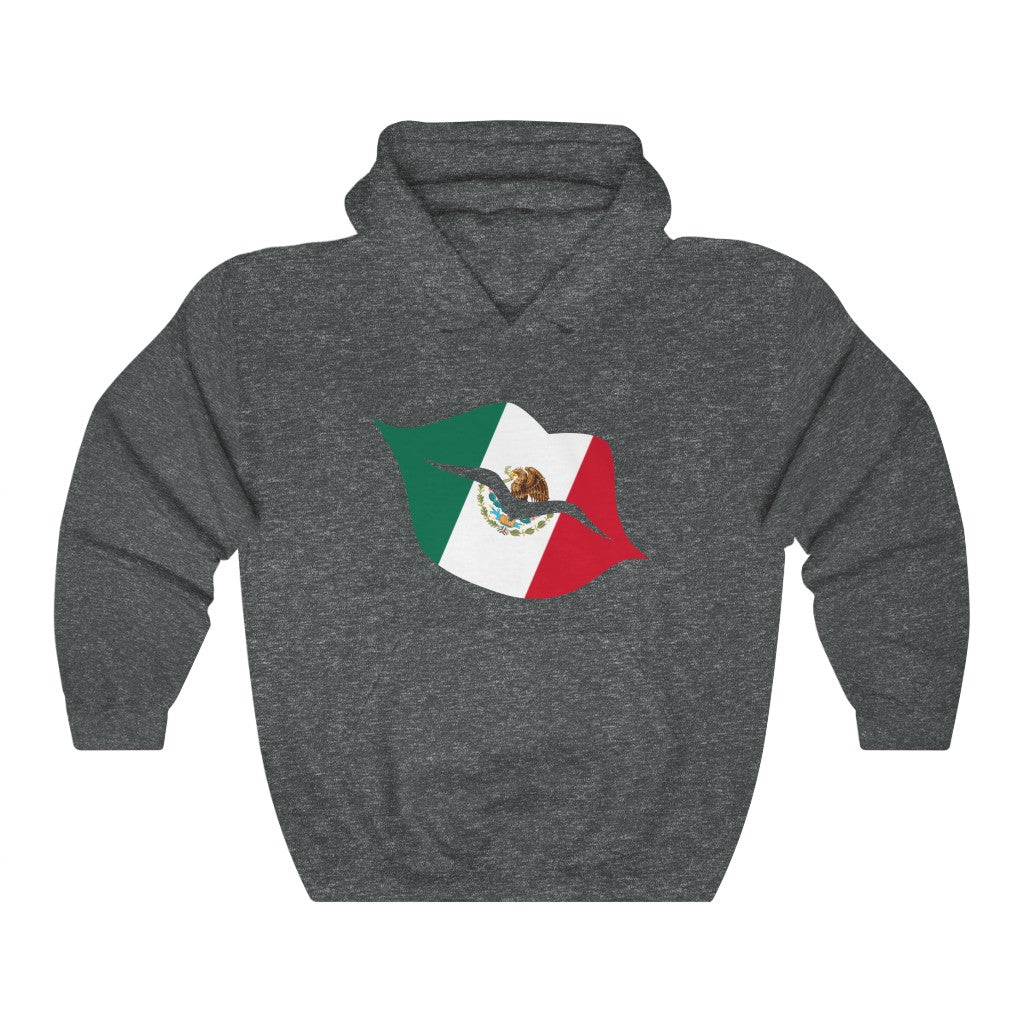 Mexico Lips Flag Hoodie Sweatshirt - Unisex