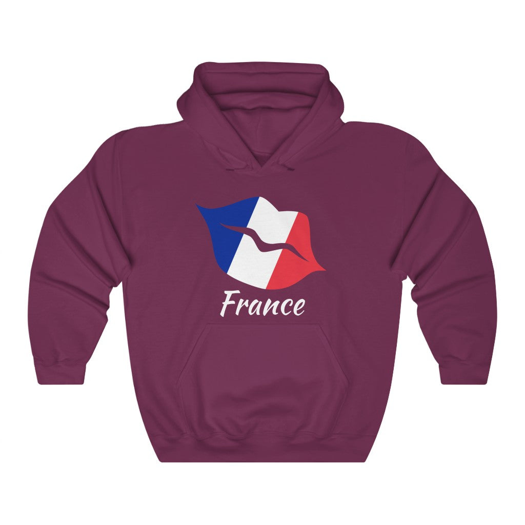 France Lips Flag Hoodie Sweatshirt 2 - Unisex