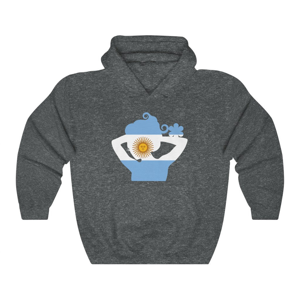 Argentina Lady Flag Hoodie Sweatshirt - Unisex