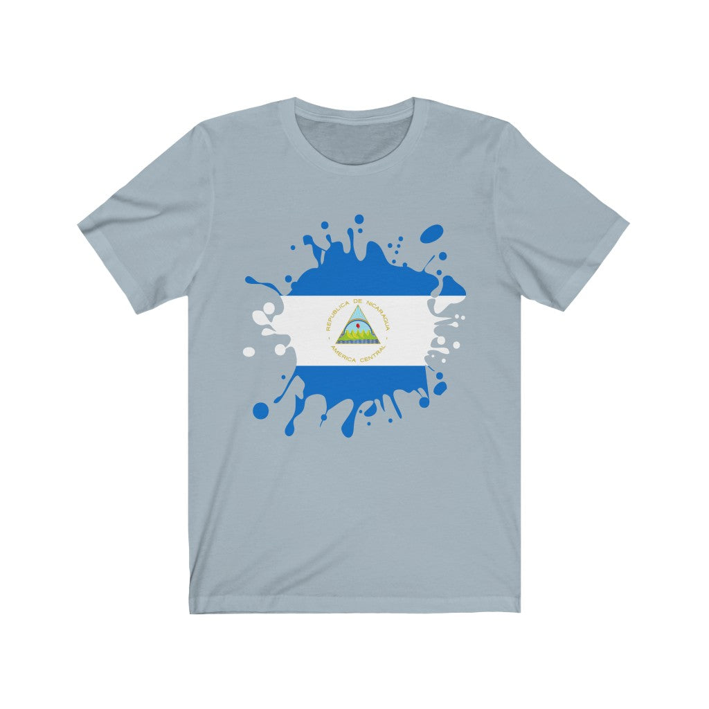 Nicaragua Splat Flag Premium Tee - Unisex